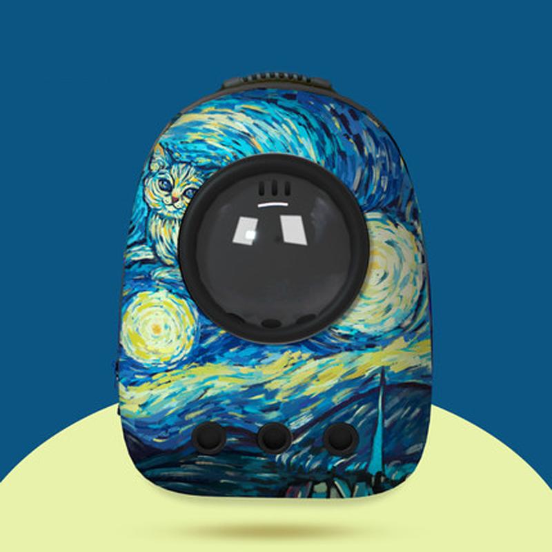 Рюкзак для кошек, переноска для кошек, сумка для кошек, дышащая транспортная дорожная сумка, космическая капсула для собак, капсула для домашних животных, рюкзак космонавта для домашних животных