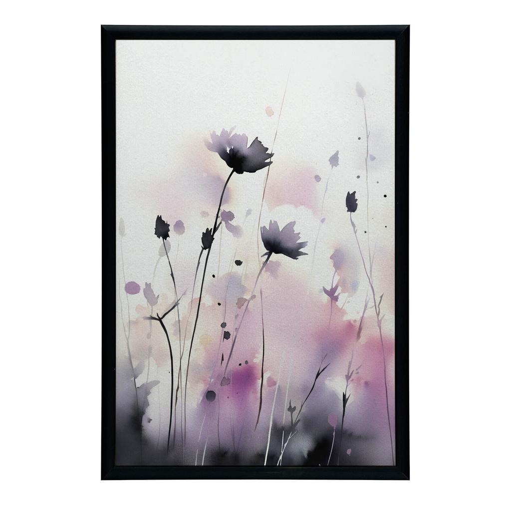 Fioletowa Łąka W Pełnym Rozkwicie Fioletowa Łąka W Pełnym Rozkwicie, 30X40 Cm, Rama Aluminiowa Złota, Papier Matowy 230 Gsm