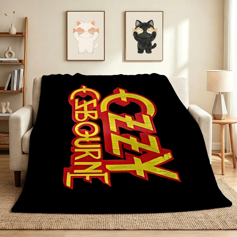 Heavy Metal Flannel Blanket Throw Blanket Soft Warm Sofa Bed Camping home Decor Unique Christmas Gift C9261766