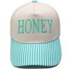 HONEY truck driver hat embroidery retro color matching baseball cap European and American men's and women's casual outdoor hat