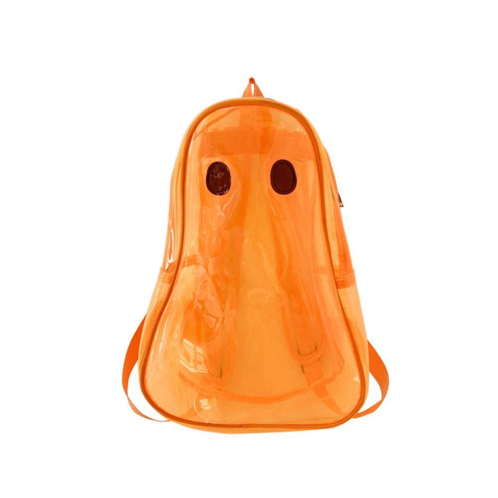 Dots Halloween Ghost Clear Backpack Candy Color Teenagers Ghost Shoulder Bag Students