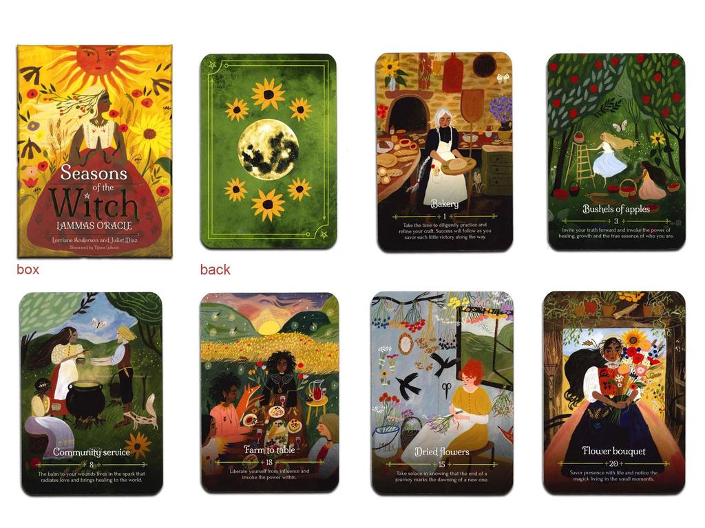 Nichiyu Oracle Cards, 44 Cards [Authentic] [Seasons of the Witch - Lammas Oracle] "Cards that take control of your life!