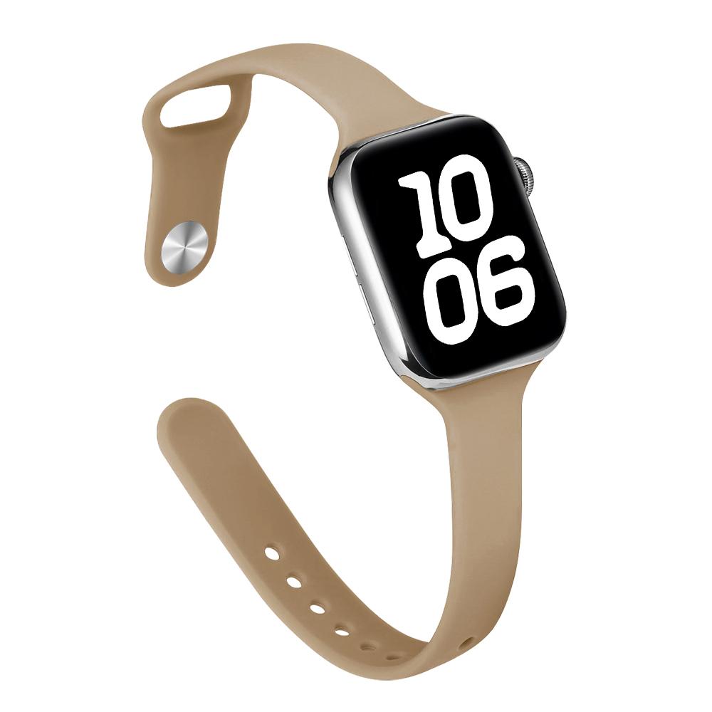 Тонкий силиконовый ремешок для Apple Watch 46 мм Band 44 мм 45 мм 38 мм 42 мм 49 мм Bracelet iWatch Correa Serie 8 7 6 5 SE 4 9 10 ultra 3 2