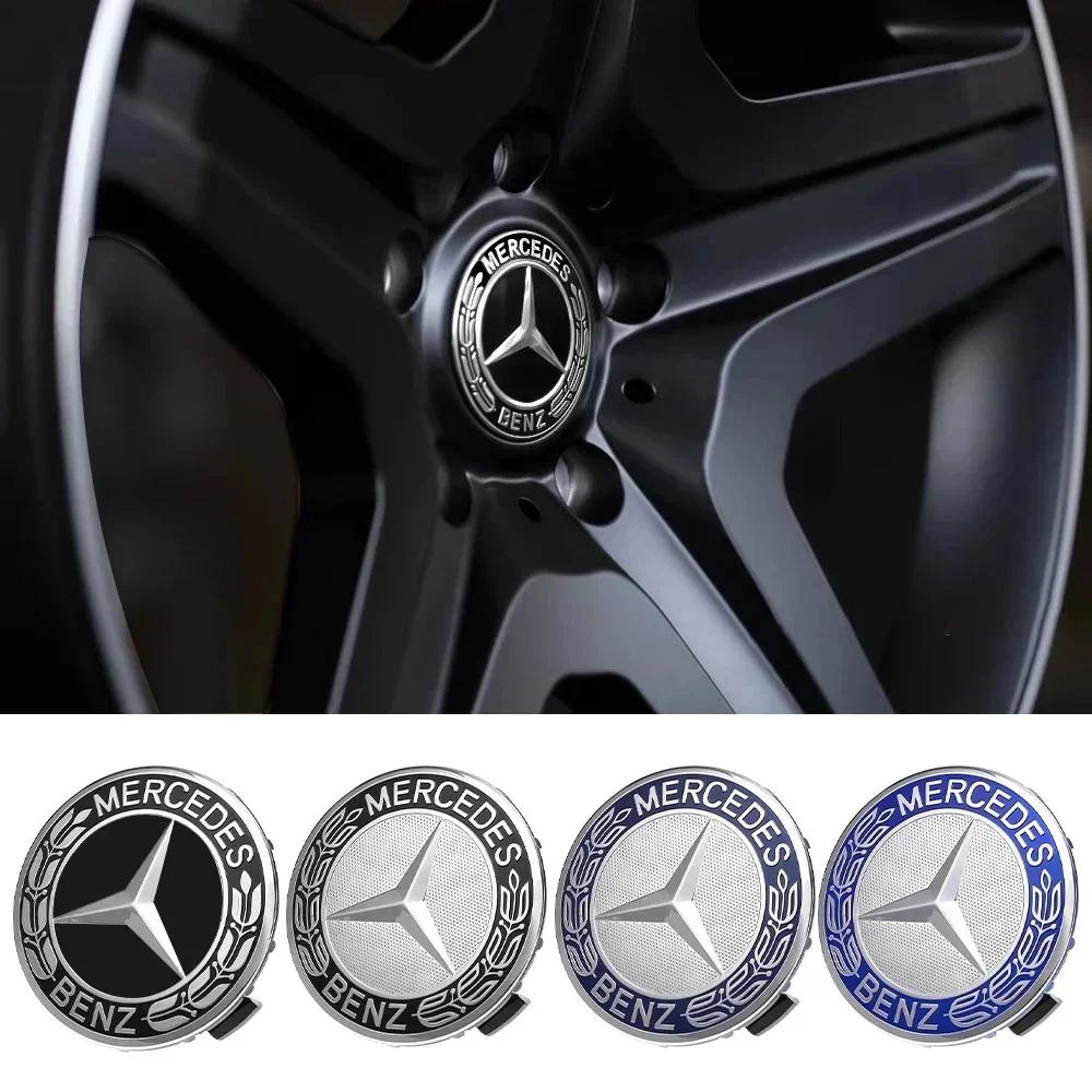 2025 Новый Для Mercedes Benz Авто 75 мм Центральный Колпачок Ступицы Колеса Значок Декоративные Аксессуары для Mercedes Benz Maybach W204 W205 W211