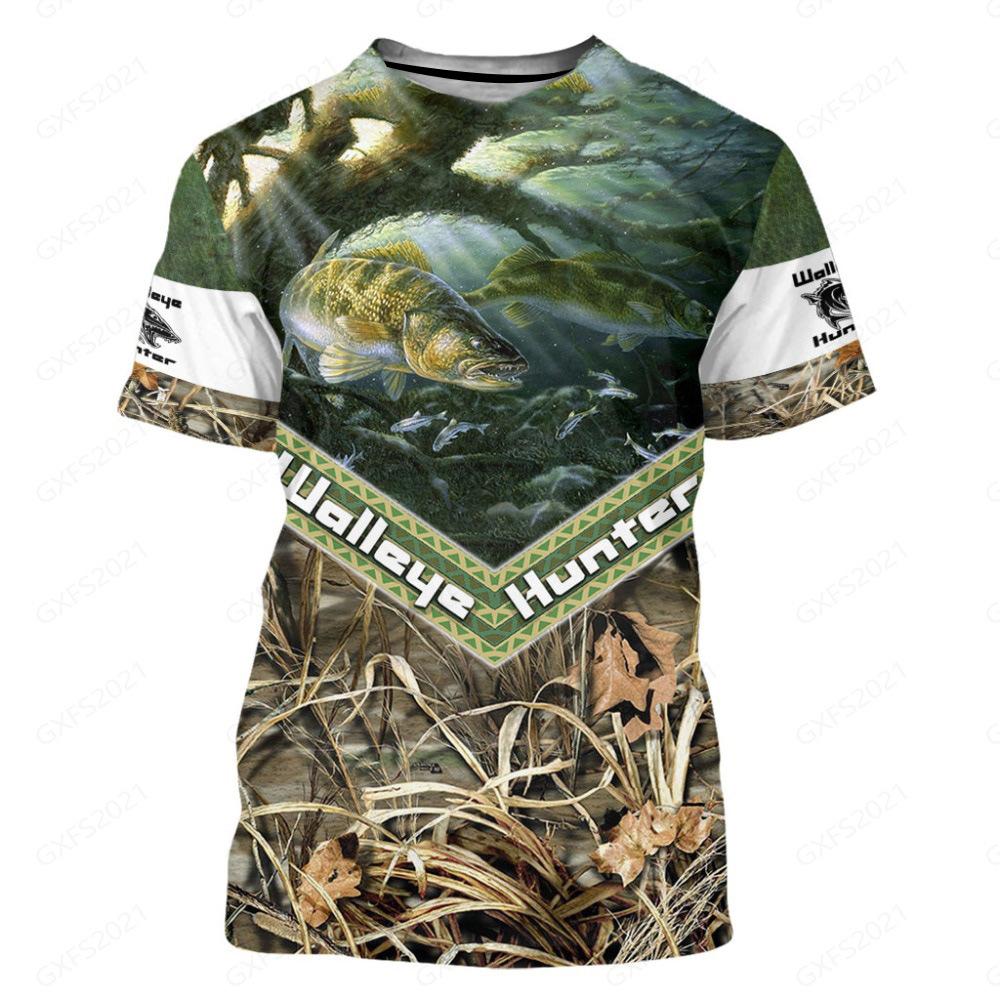 Креативная футболка с принтом карпа с 3D цифровой печатью, свободного кроя, с короткими рукавами для мужчин