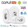 Corui Tuya Wifi Smart Plug Brazil 16a With Power Monitor Smart Life App Remote Control Socket Outlet Use With Alexa Google Home