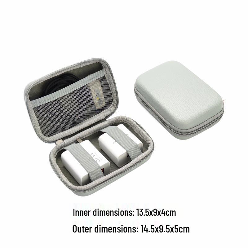 Protective Cable Sleeve & Portable Power Bank Pouch - Compact Organizer Bag