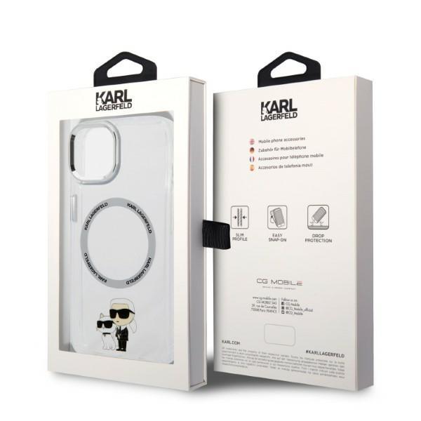 Karl Lagerfeld KLHMP14MHNKCIT iPhone 14Plus / 15 Plus 6.7" hardcase transparent Iconic Karl&Choupette Magsafe