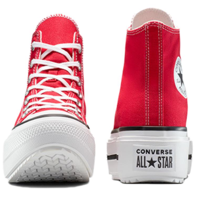 Converse Кеды унисекс Chuck Taylor All Star Lift Double Stack High Red Черно-белые A15542C