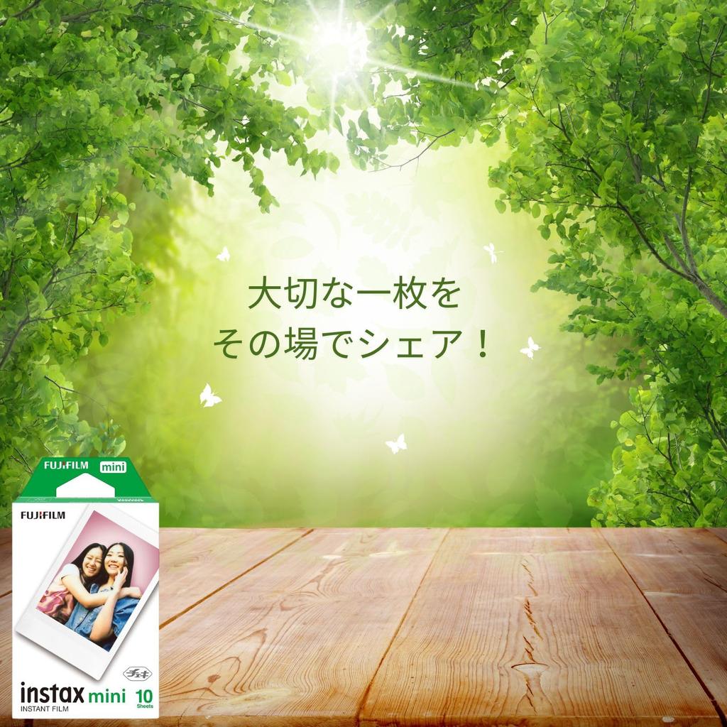 Фотопленка Fujifilm Instax INSTAX MINI 10 штук 1 коробка Моментальная фотопленка с успокаивающей открыткой Идеально подходит для создания воспоминаний