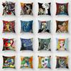 RZN Oil Painting Picasso Pillow Cover Decorative Cushions For Sofa Polyester Pillowcase Case On The Pillow Art Throw Pillows