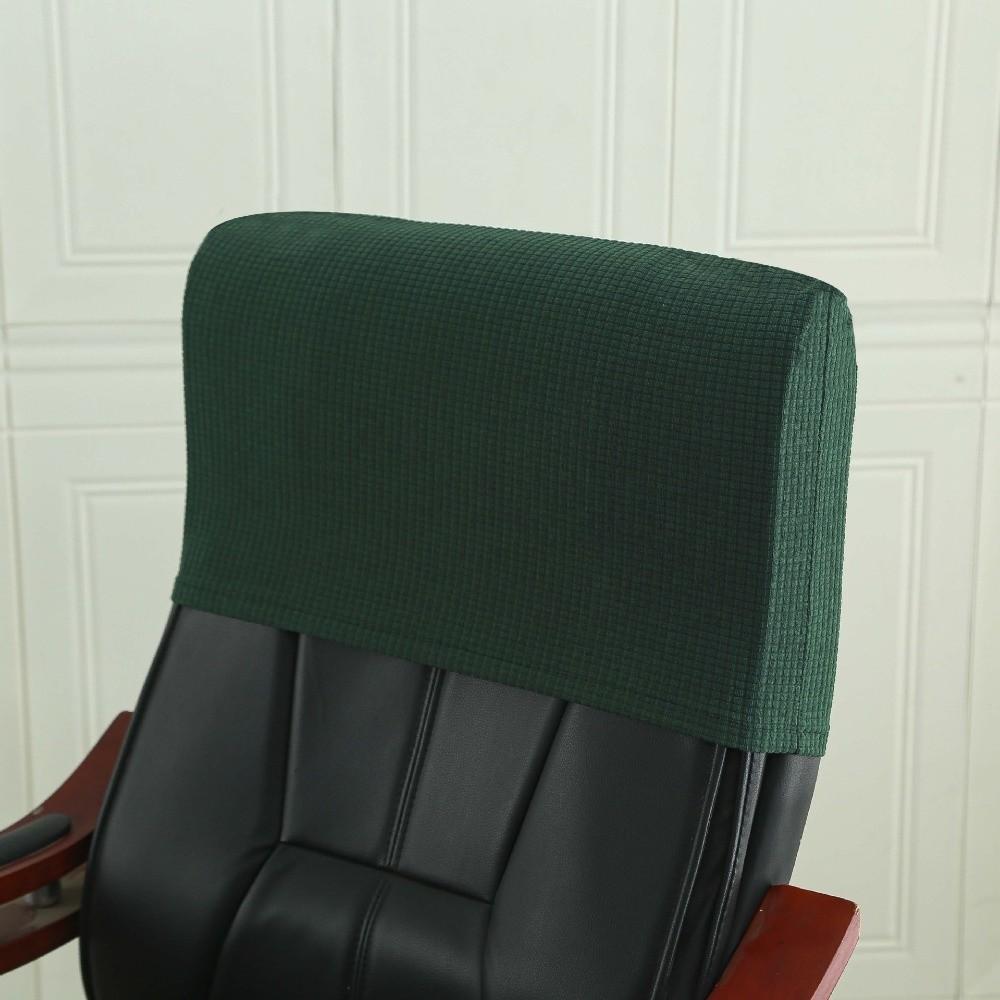 Simple Chair Backrest Cover Solid Color Dustproof Chair Back Protection Cover Elastic Thickned Office Chair Back Cover Office