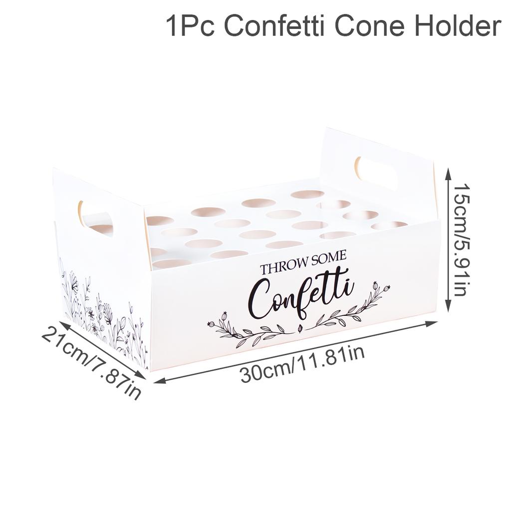 Свадебный поднос из крафт-бумаги, конус конфетти, подставка, подставка для свадебного украшения, цветочные конусы конфетти, держатель для свадебной бумаги в деревенском стиле