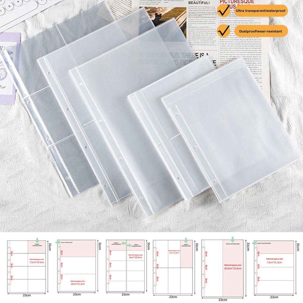 10PCS Transparent A4 Kpop Photocard Binder Multiple Pockets Photo Album Card