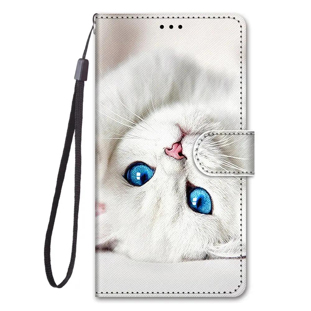Милый Кото-Волк Узор Кошелек Флип-Кейсы Для iPhone 15 Pro Max 14 Plus 13 12 11 Pro Max Держатель для карт Подставка Чехол-Книга для Телефона