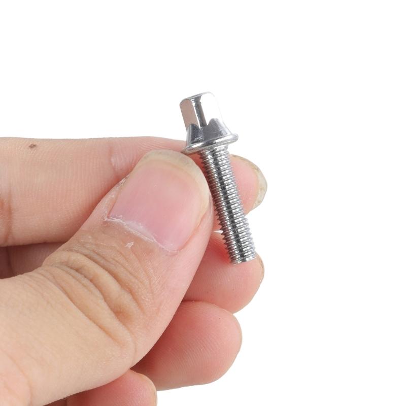 Set of 10 Drum Set Hardware Screws Drum Assembly Screws Drum Maintenance Part Metal Texture for Enhancing Durability