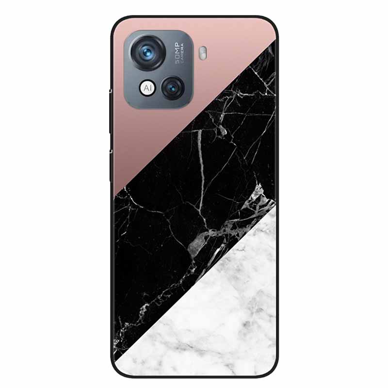 For Blackview Oscal C80 Case C 80 Marble Printing TPU Silicon Soft Phone Covers for Oscal C80 OscalC80 Back Cases Black Shells