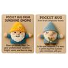 Pocket Hug Gnome Handmade Crochet Gnome with Inspirational Positive Card Mini Stress Relief Companion Doll Encouragement Gifts for Family Friends