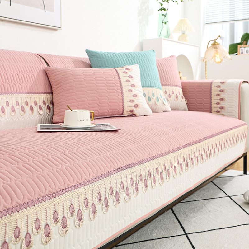 Sofa Cushion Universal Four Seasons Non-Slip Simple Modern Cushion Fabric Fashion Sofa Cover Slipcover All-Inclusive Universal Cover