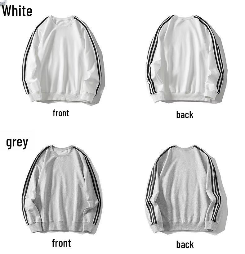 Men's Trendy Striped Pullover Sweater - Lightweight, Round Neck, Ideal for Spring/Fall, Casual and Sporty, Perfect for Students and Everyday Wear.