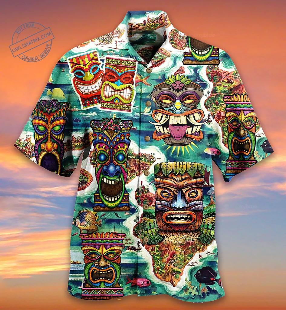 Hawaiian shirt new men's large size 1D printing fashion casual and comfortable Cuban collar button-down cardigan