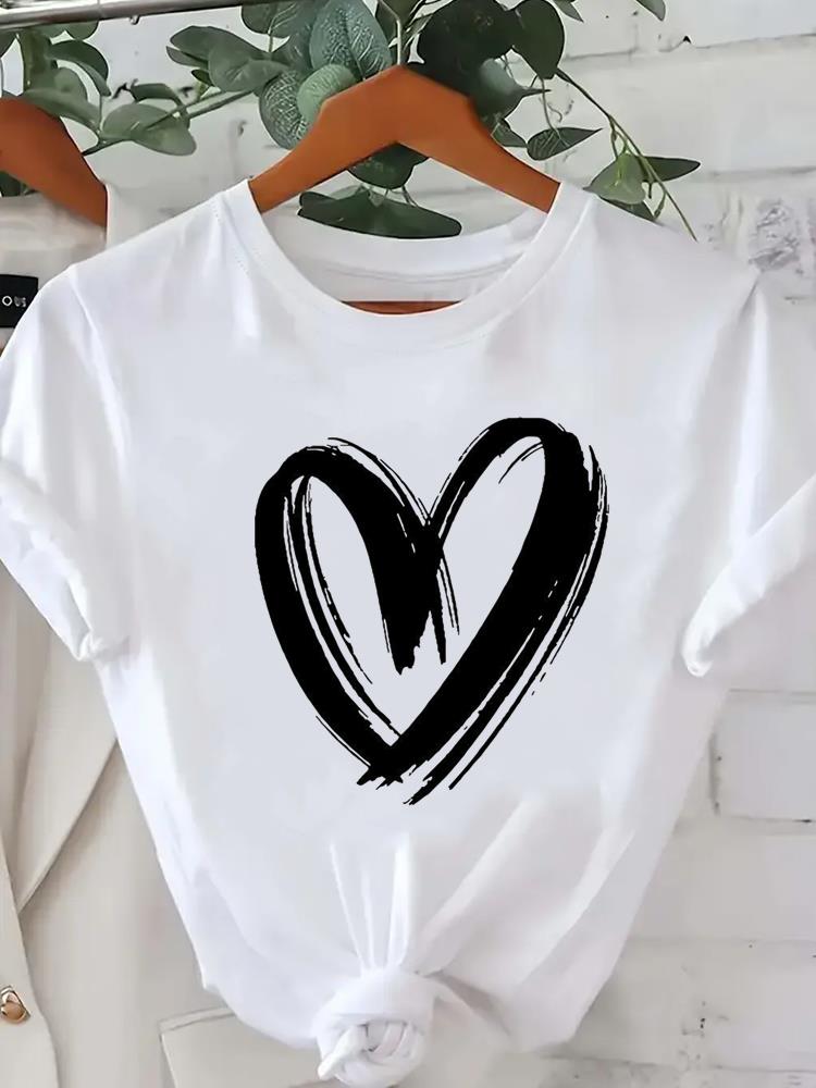 (Asian Size) style butterfly cute o-neck Lady Fashion Women Graphic Tee Short Sleeve T-shirts Casual Clothing Printed Female Top T Shirt