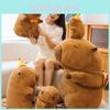 Birthday Capybara Cap Plush Toy Cute Animal Doll Room Decoration Holiday Gift