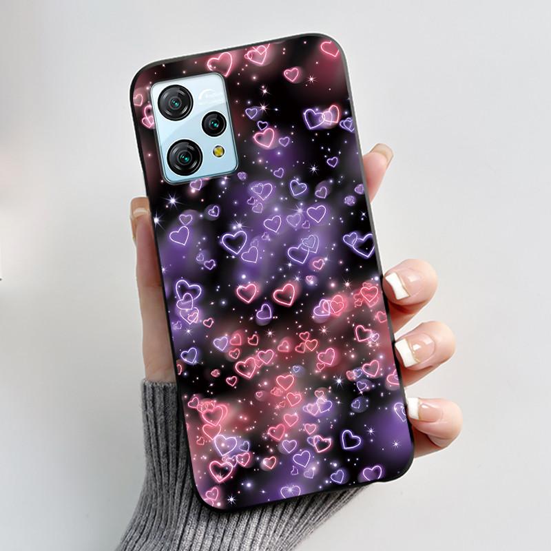 Для Blackview A53 Чехол Blackview A53 Pro Задняя крышка Роскошный Милый Любовь Кролик Забавный Черный ТПУ Мягкий Силикон Защитный Чехол для Телефона