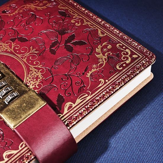 Блокнот в стиле ретро с цифровым кодовым замком, защищенный паролем, журнал, дневник, органайзер-планировщик для студентов