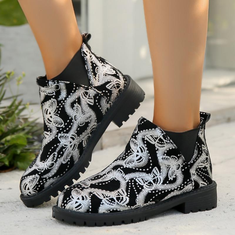 Новые модные универсальные ботинки, вышитые мокасины, элегантные повседневные туфли на плоской подошве, ретро-мокасины, вечерние, формальные женские туфли
