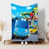 1pc Blanket Tayo the Little Bus Print Design, Lightweight Blanket for Sofa, Bed- Soft &Warm, Gift for All Seasons like Christmas, Halloween