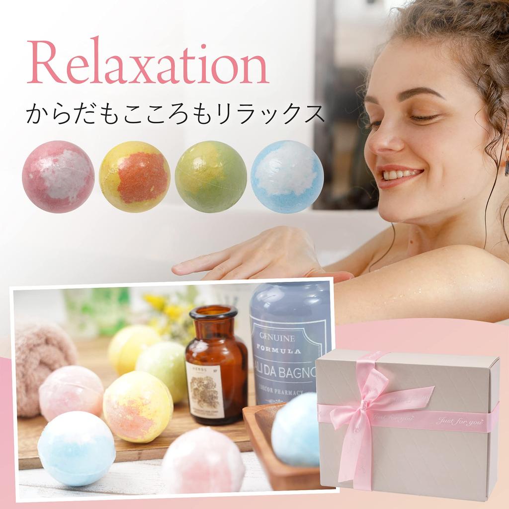 Un Bath Salts Gift Set Bath Flower Present BOX Birthday Wedding Gift Bath Warm Relaxation Mini Rose Soap Flower Women Day Anniversary 60th Birthday