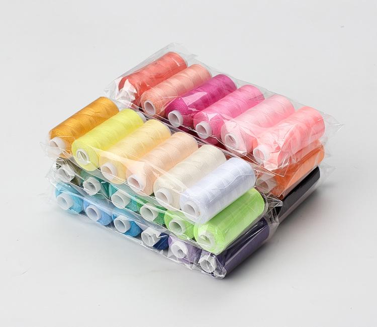 Meitianfacai Sewing Thread 36 Colors Sewing Industrial Machine And Hand Stitching Cotton Sewing Thread (6 Color/pack)Light color