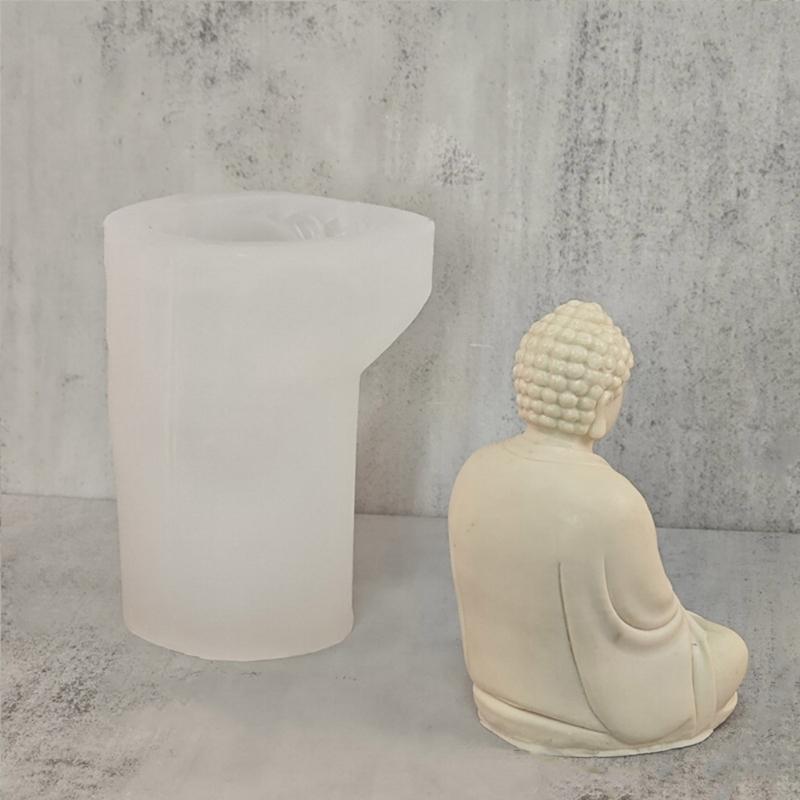 Candle Moulds Clay Moulds Crafts Moulds Hand-making Supplies Buddhism Shape Non-stick Silicone Material for Figure Craft