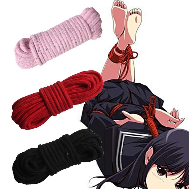 5м 10м мягкий хлопковый бондаж веревка ремень ограничения фэнтези секс веселье взрослая фэнтези сексуальная игрушка галстук страсть веревка взрослые игры для пары SM