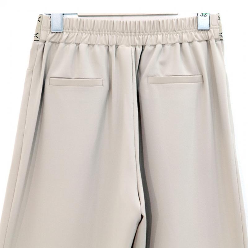 Shiz Madam Ethnic Embroidery Banding Wide Pants P92058