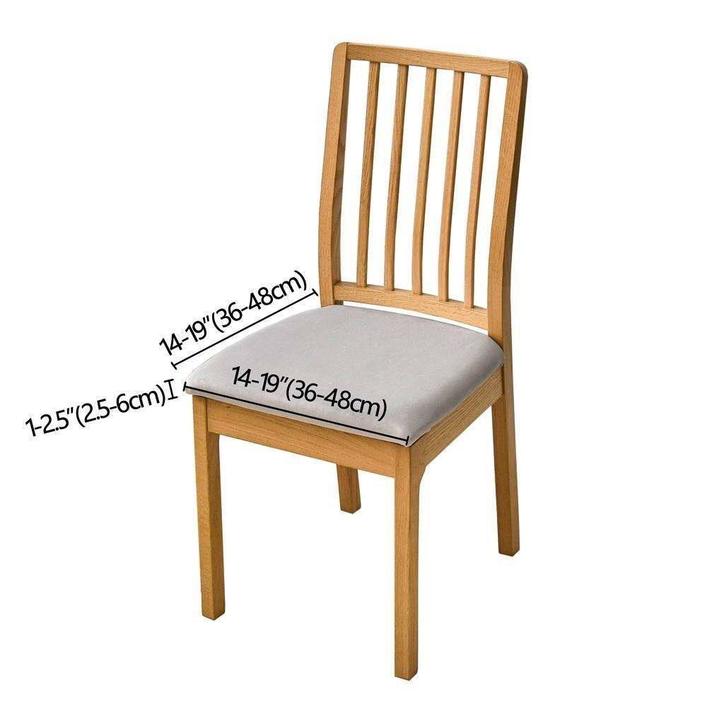 Новый противоскользящий чехол для обеденного стула, мягкий эластичный чехол на сиденье, моющийся, утолщенная ткань, чехол-накидка на стул для офиса, домашнего сиденья