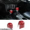Red Carbon Gear Shift 4WD Trim Cover for Jeep Wrangler JL JT 2018+ Accessories
