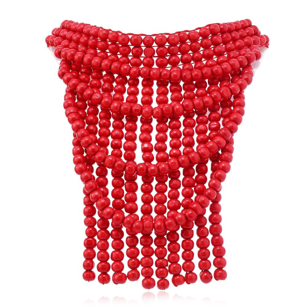 Ethnic Style Wooden Jewelry With Geometric Pendant For Casual Wear