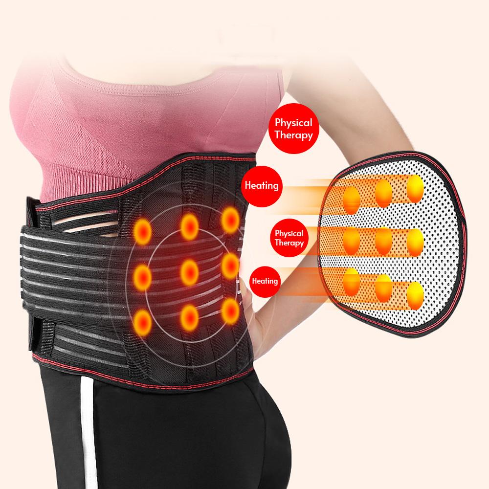 Heated Waist Belt for Lower Back Pain for Women and Men Lumbar Spine Arthritis Strains Sprains Large