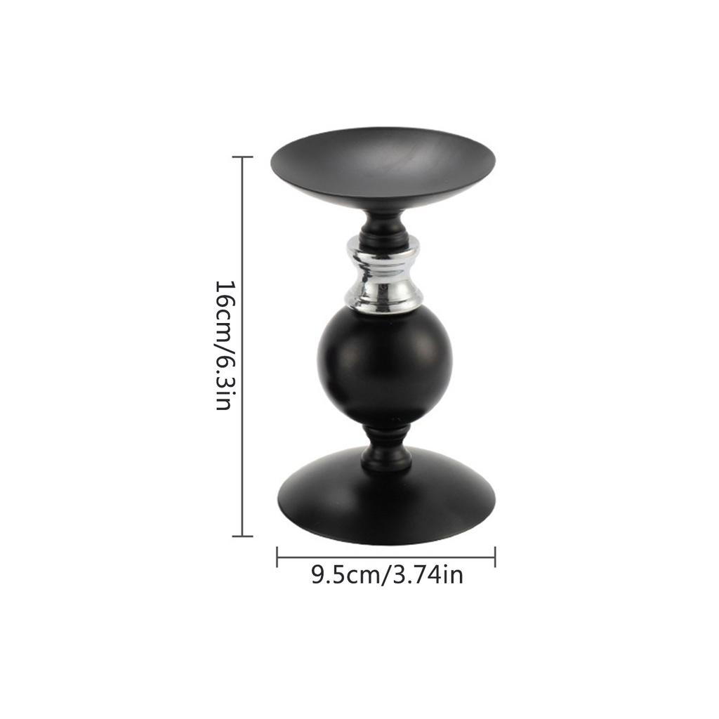 Набор подсвечников-колонн из 3 штук - 6,3", 7,8", 9,8" В Подставка для подсвечника, Винтажный подсвечник для домашнего декора, Обеденный, Т