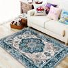 Ковер в американском стиле, синий персидский, для украшения гостиной, коврики под диван и журнальный столик, легко чистить, коврик для пола в спальню, гардеробную, нескользящий