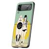 Surf Board Aesthetic Cover Phone Case For Samsung Galaxy Z Flip 7 6 5 4 3 5G Flip7 Flip6 Flip5 Flip4 Flip3 Black Fundas Shell Ga