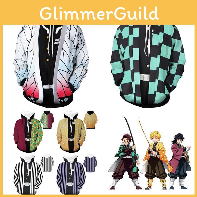 Худи 3D Slayer Kimetsu No Yaiba из удобного мягкого материала**