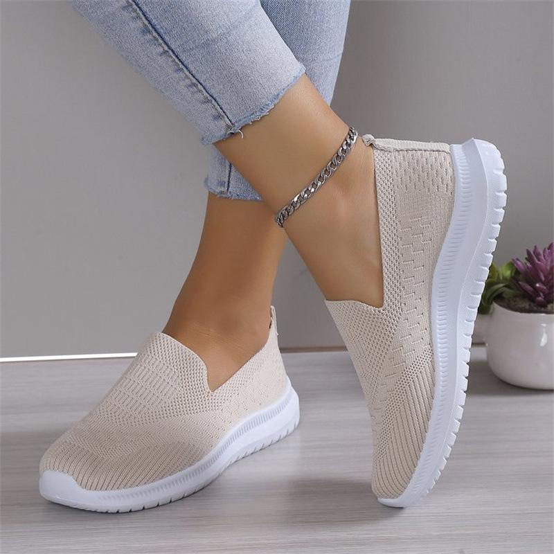 2025 осень европейская и американская внешняя торговля большой размер тканые однопедальные туфли женские дышащие легкие ленивые туфли для доски
