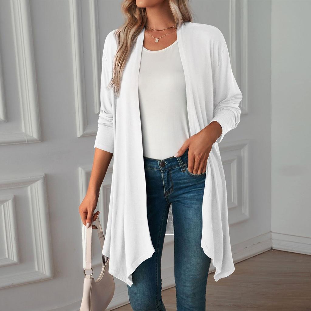 Women's Lightweight Cardigan Sweaters Open Front Long Sleeve Casual Loose Thin Cardigans