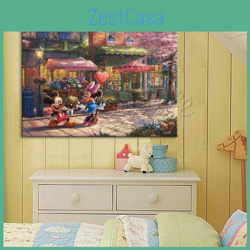 Модный подарок для девочки в тематике Микки Мауса, сказочные обои для декора спальни