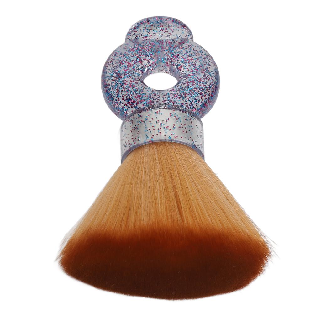 Broken Hair Brush Soft Nylon Cleaning Curved Circular Shape Hair Fiber Removal Brush for Beauty