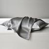 Sleep Tailor Silk 43x63 Наволочка Prima японского производства, см, Двусторонняя, Стираемая, Увлажняющая, Улучшающая волосы, 100% шелк, (платиновый серый)