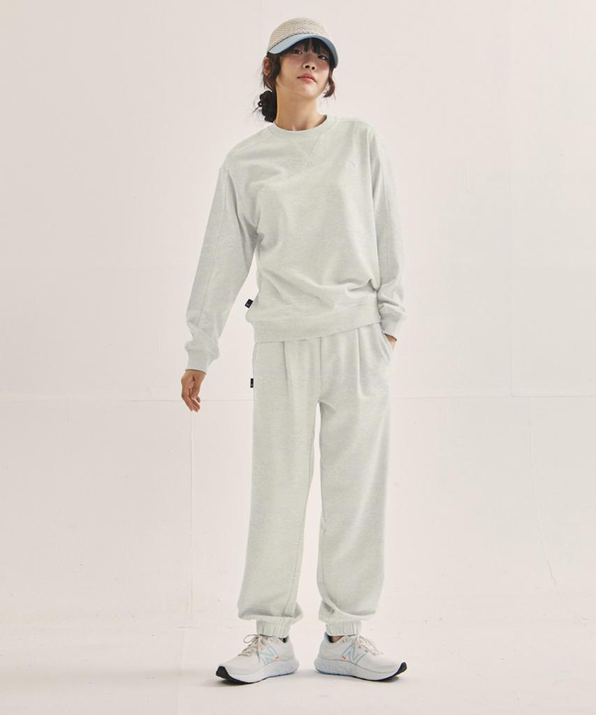 WILLIWAW STUDIO Ww One-Tuck Jogger Sweatpants [Oatmeal]